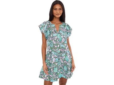 Lilly Pulitzer Norella Linen Dress In Blue