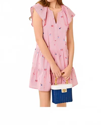 Lilly Pulitzer Norella Mini Dress In Paradise Punch Its A 250th Celebration Stripe In Pink