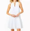 Lilly Pulitzer Novella Dress In Resort White Mini Medallion Chiffon In Multi