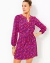 Lilly Pulitzer Olivine A-line Dress In Passion Fruit Pink Star Searching
