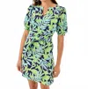 Lilly Pulitzer Olivine Short Dress In Sapphire Pool In Multi