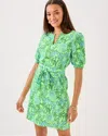 Lilly Pulitzer Olivine Short Sleeve Dress In Cool Mint Catchin Rays In Green