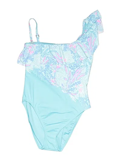Pre-owned Lilly Pulitzer One Piece Swimsuit In Blue