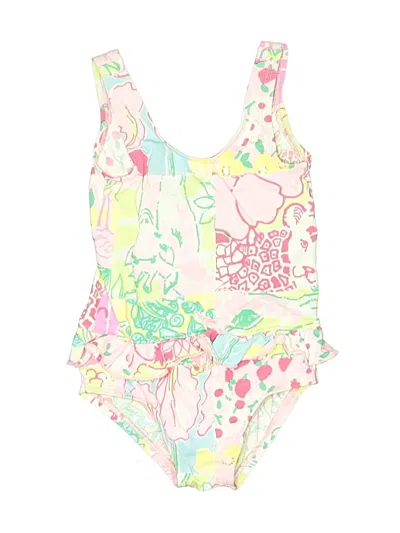Pre-owned Lilly Pulitzer Kids' One Piece Swimsuit In White