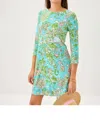 Lilly Pulitzer Ophelia Dress Sunbathers Bliss In Fresh Water Blue In Blue