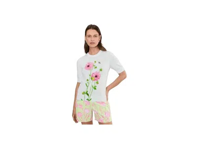 Lilly Pulitzer Orton Sweater Women's Sweater Resort White Maryan Engineered Sweater: Lg