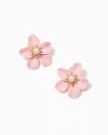 LILLY PULITZER OVERSIZED PEARL ORCHID EARRINGS