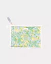 Lilly Pulitzer Oversized Pouch In Bluette Make Lemonade