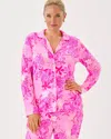 Lilly Pulitzer Pajama Knit Button-up Top In Multi
