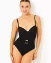 Lilly Pulitzer Palma One-piece Swimsuit In Noir