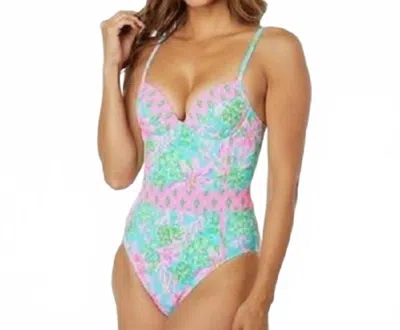 Lilly Pulitzer Palma One Piece Swimwear In Surf Blue