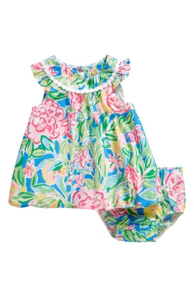 Lilly Pulitzer Babies' Paloma Bubble Dress & Bloomers In Multi Grove Garden