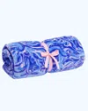 Lilly Pulitzer Paradise Blanket In Coastal Blue Whispurr