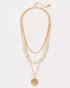 Lilly Pulitzer Paradise Party Necklace In Gold Metallic