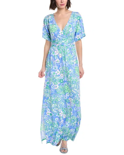 Lilly Pulitzer Parigi Boat Neck Maxi Dress In Blue
