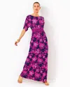 Lilly Pulitzer Parigi Boat Neck Maxi Dress In Low Tide Navy Just Passion Through Engineered Knit Dre