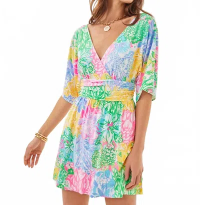 Lilly Pulitzer Parigi Knit Skort Romper In Multi Bright Delight Patch