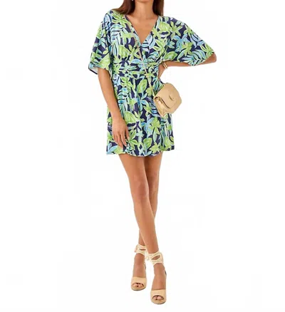 Lilly Pulitzer Parigi Knit Skort Romper In Sapphire Pool In Multi