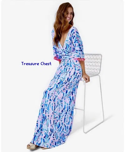Pre-owned Lilly Pulitzer Parigi Maxi Dress Reel Nauti ? Size M, Xl In Multicolor