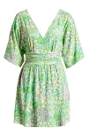 Lilly Pulitzer Parigi Skort Romper In Fauna Green