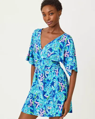 Lilly Pulitzer Parigi Skort Romper In Blue