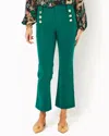 Lilly Pulitzer Parrish Bi-stretch Crop Pants In Villa Green In Green