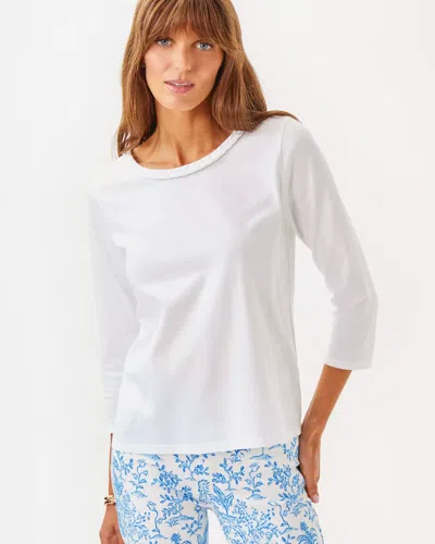 Lilly Pulitzer Paulson Knit Top In Resort White