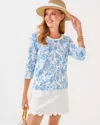 Lilly Pulitzer Paulson Knit Top In Resort White Tall Tales