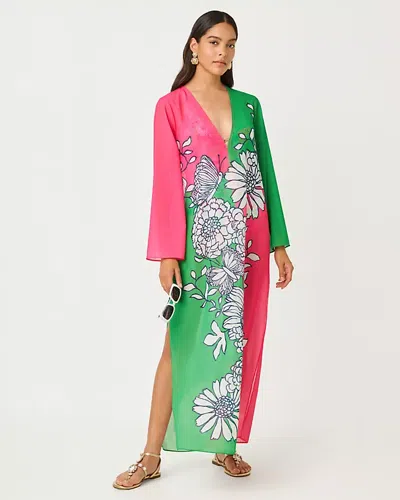 Lilly Pulitzer Perry Long Sleeve Maxi Cover-up In Multi