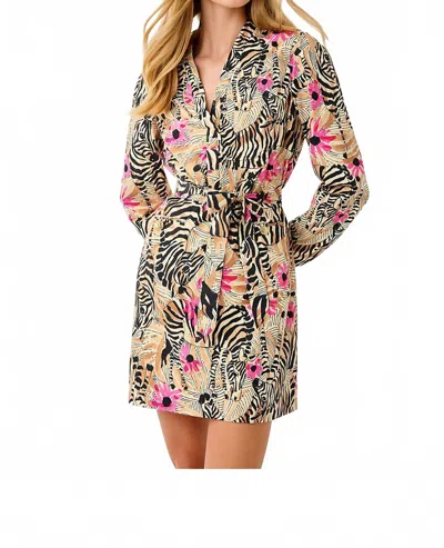 Lilly Pulitzer Phillipa Stretch Long Sleeve Dress In Rutabaga El Morocco In Multi