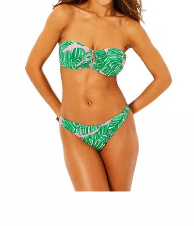 Lilly Pulitzer Pico High-cut Bikini Bottom In Conch Shell Pink In Green