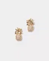Lilly Pulitzer Pineapple Stud Earrings In Gold