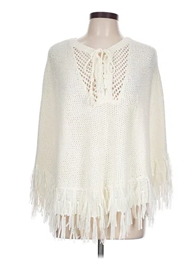 Pre-owned Lilly Pulitzer Poncho In Ivory
