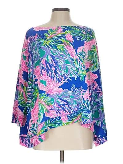Pre-owned Lilly Pulitzer Poncho In Pink