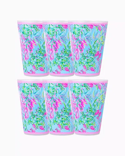 Lilly Pulitzer Pool Cups In Amalfi Blue Best Fishes