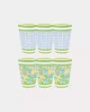 Lilly Pulitzer Pool Cups In Green