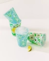 Lilly Pulitzer Pool Cups In Hydra Blue Dandy Lions