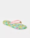 Lilly Pulitzer Pool Flip Flop In Bluette Make Lemonade Shoe