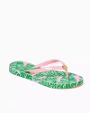 Lilly Pulitzer Pool Flip Flop In Bluette Make Lemonade Shoe