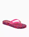 Lilly Pulitzer Pool Flip Flop In Passion Fruit Pink Star Searching Shoe