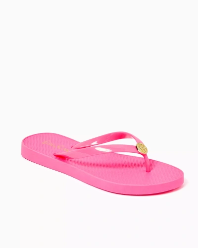 Lilly Pulitzer Pool Flip Flop In Roxie Pink