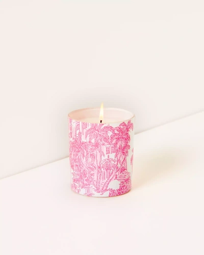 Lilly Pulitzer Printed Candle In Resort White Pb Anniversary Toile