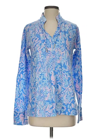 Pre-owned Lilly Pulitzer Pullover Sweater In Blue