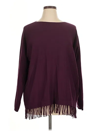 Pre-owned Lilly Pulitzer Pullover Sweater In Burgundy