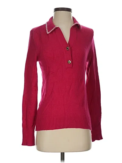 Pre-owned Lilly Pulitzer Pullover Sweater In Burgundy