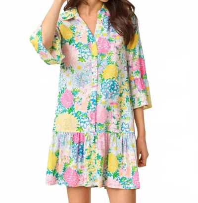Lilly Pulitzer Rayanna Tunic Shirtdress In Multi Lilly Garden