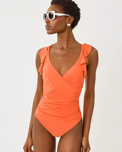 Lilly Pulitzer Remini Ruffle One-piece Swimsuit In Multi