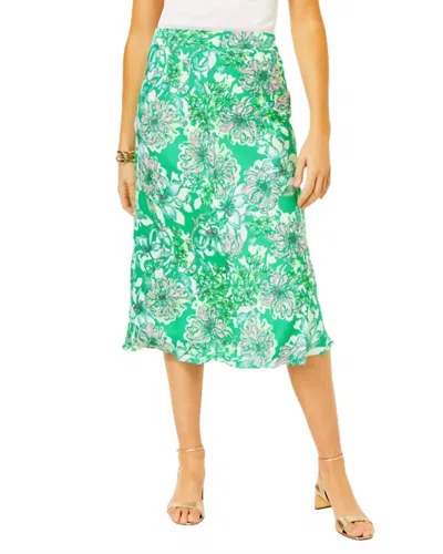 Lilly Pulitzer Rennox Midi Skirt In Spearmint Blossom Views In Multi