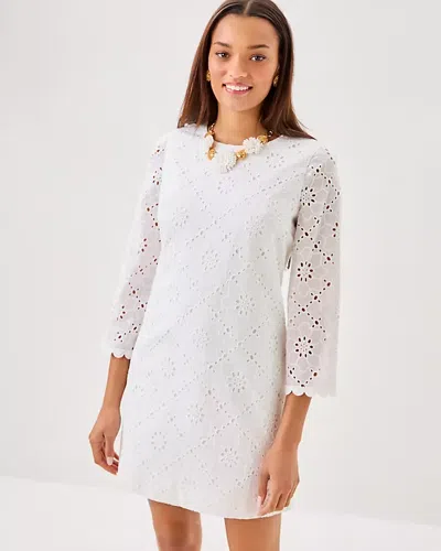 Lilly Pulitzer Richie 3/4 Sleeve Shift Dress In Red