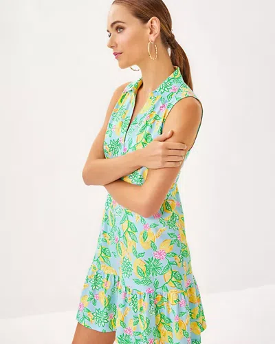 Lilly Pulitzer Riegan Dress In Bluette Make Lemonade